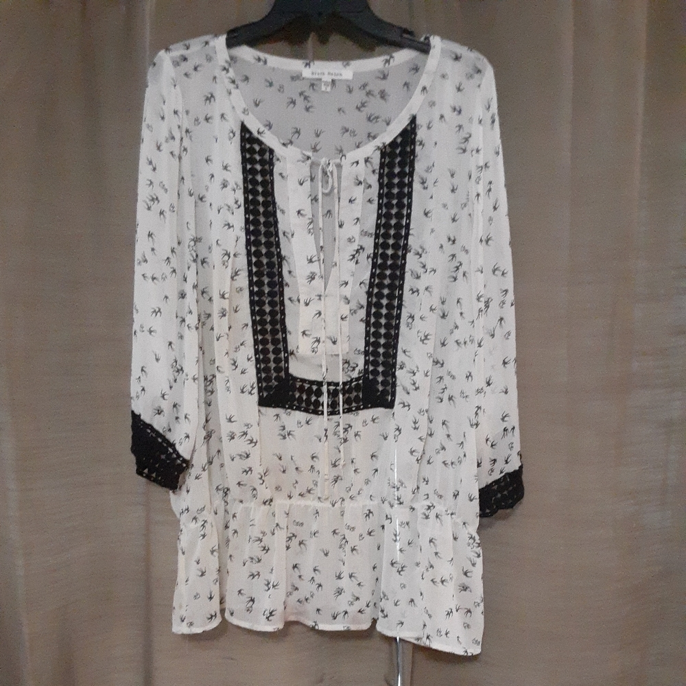 Black Rainn Dressy Blouse Size 1X